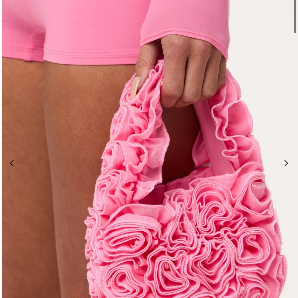 Naked Wardrobe Vibrant Pink Mini roses Bag